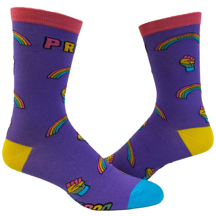 Womens Gay Socks Cool LGBTQ Equality Pride Parade Novelty Footwear Image 1