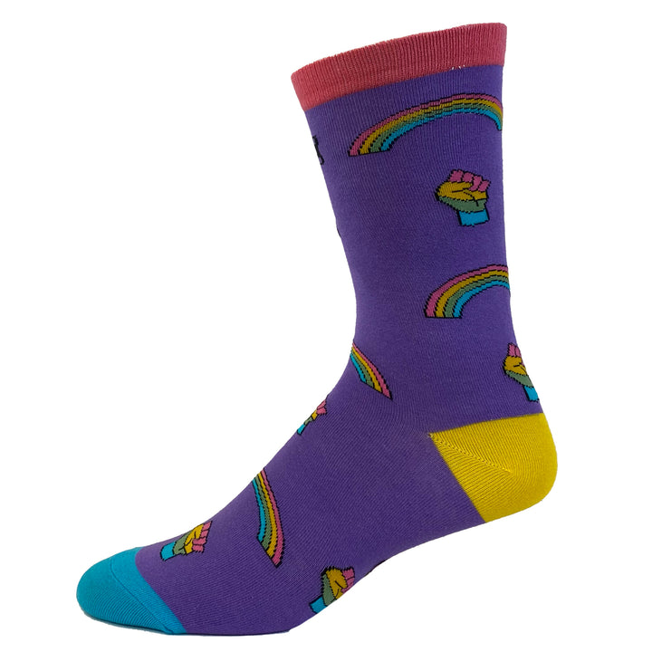 Womens Gay Socks Cool LGBTQ Equality Pride Parade Novelty Footwear Image 4