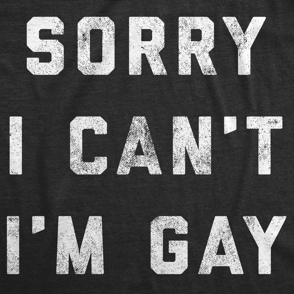 Womens Sorry I Cant Im Gay Tshirt Funny LGBT Pride Tee Image 2