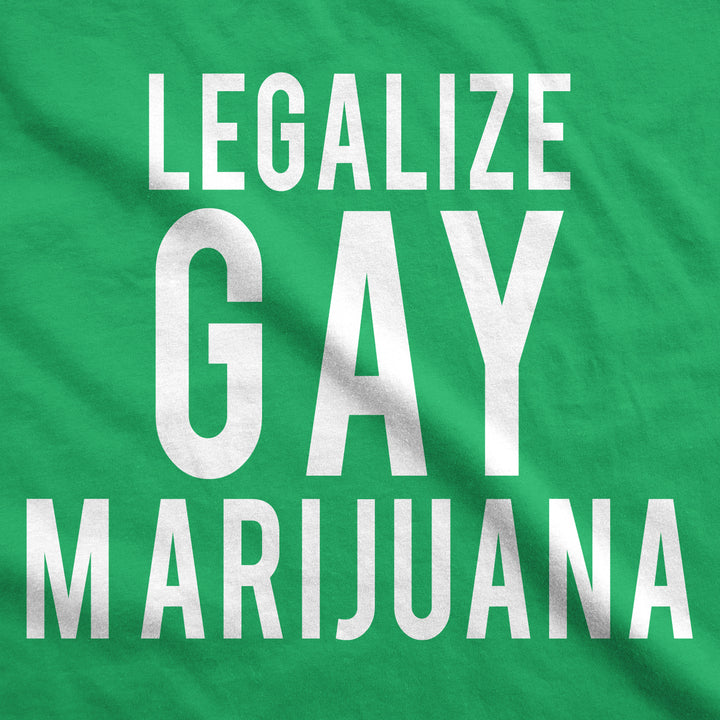 Mens Legalize Gay Marijuana Hilarious Plant Marriage 420 Stoner Wedding T shirt Image 2