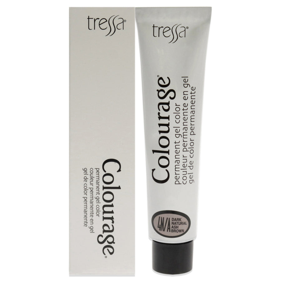 Colourage Permanent Gel Color - 4NA Dark Natural Ash Brown by Tressa for Unisex - 2 oz Hair Color Image 1