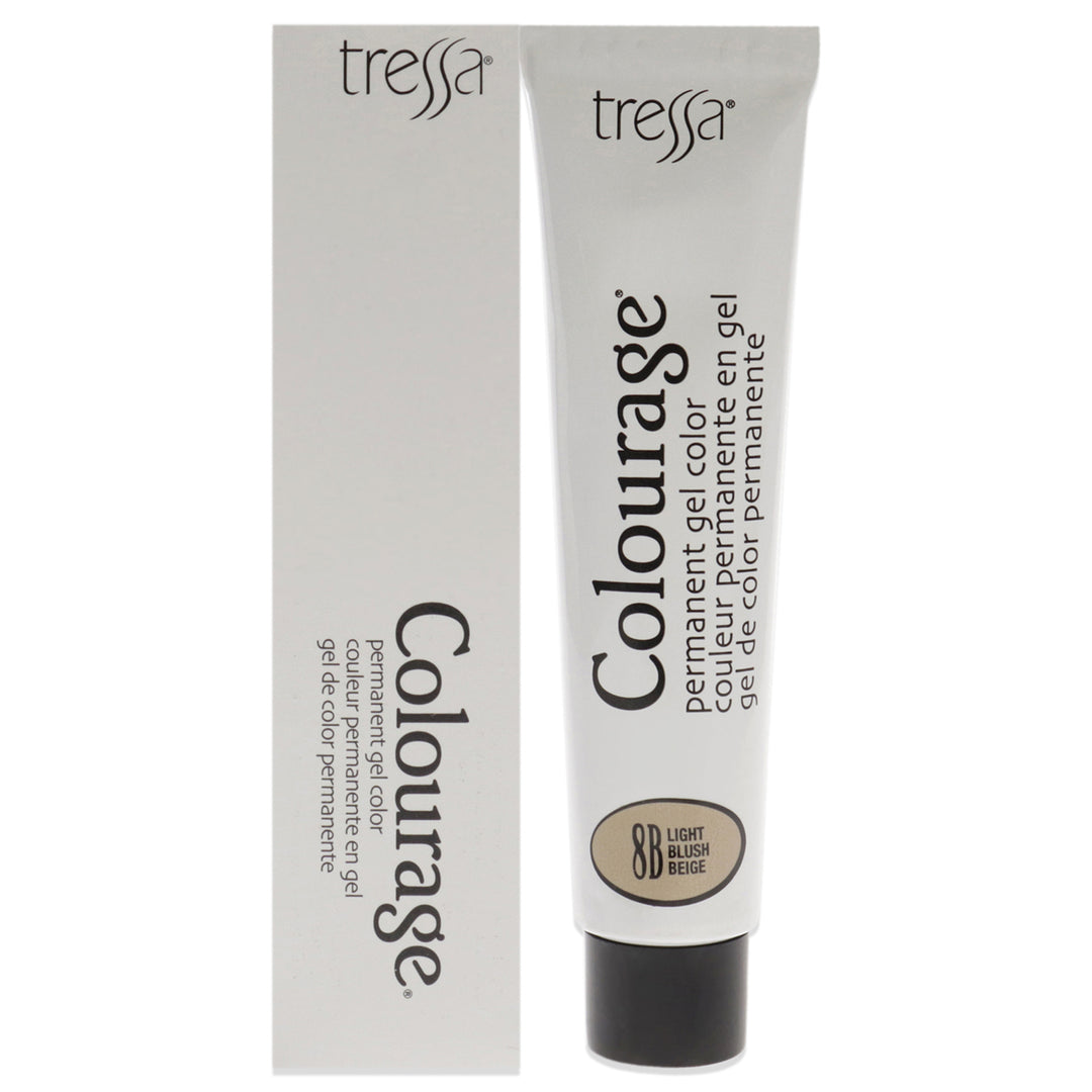 Colourage Permanent Gel Color - 8B Light Blush Beige by Tressa for Unisex - 2 oz Hair Color Image 1