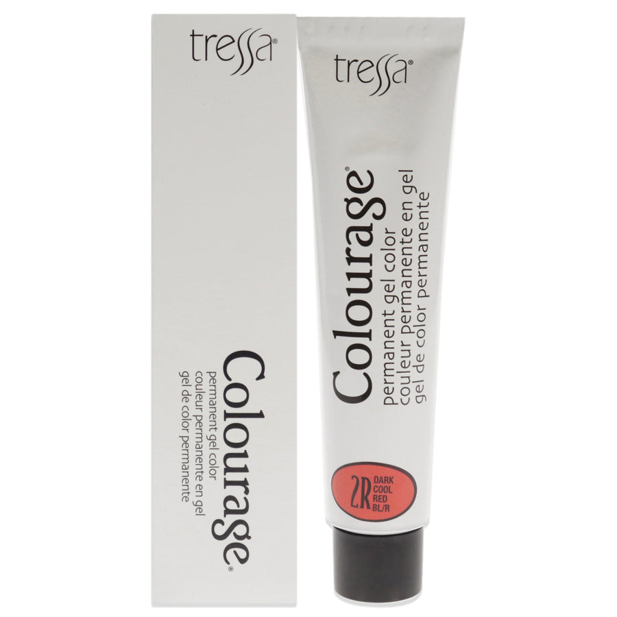 Colourage Permanent Gel Color - 2R Dark Cool Red by Tressa for Unisex - 2 oz Hair Color Image 1