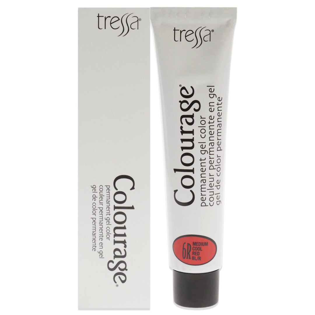 Colourage Permanent Gel Color - 6R Medium Cool Red by Tressa for Unisex - 2 oz Hair Color Image 1