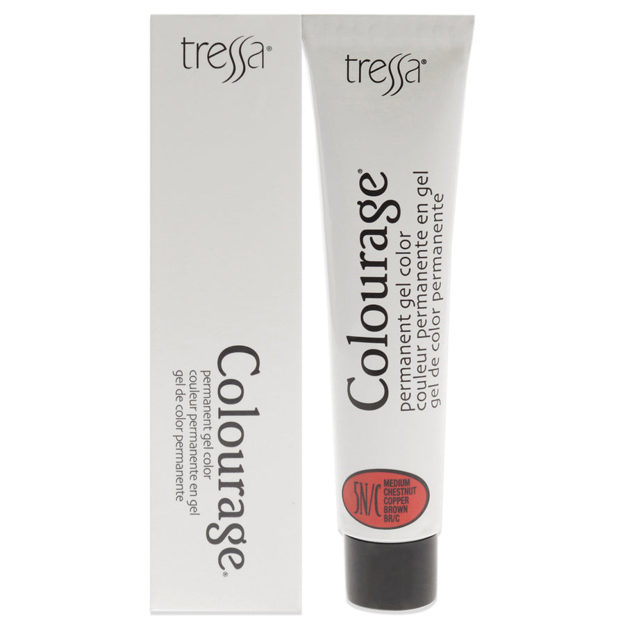 Colourage Permanent Gel Color - 5NC Medium Chestnut Copper Brown by Tressa for Unisex - 2 oz Hair Color Image 1