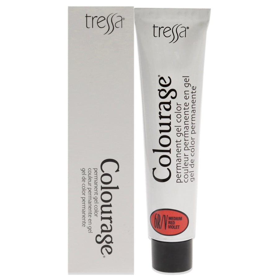 Colourage Permanent Gel Color - 6RV Medium Red Violet by Tressa for Unisex - 2 oz Hair Color Image 1