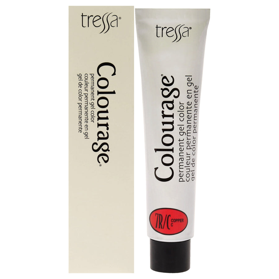 Colourage Permanent Gel Color - 7RC Copper by Tressa for Unisex - 2 oz Hair Color Image 1