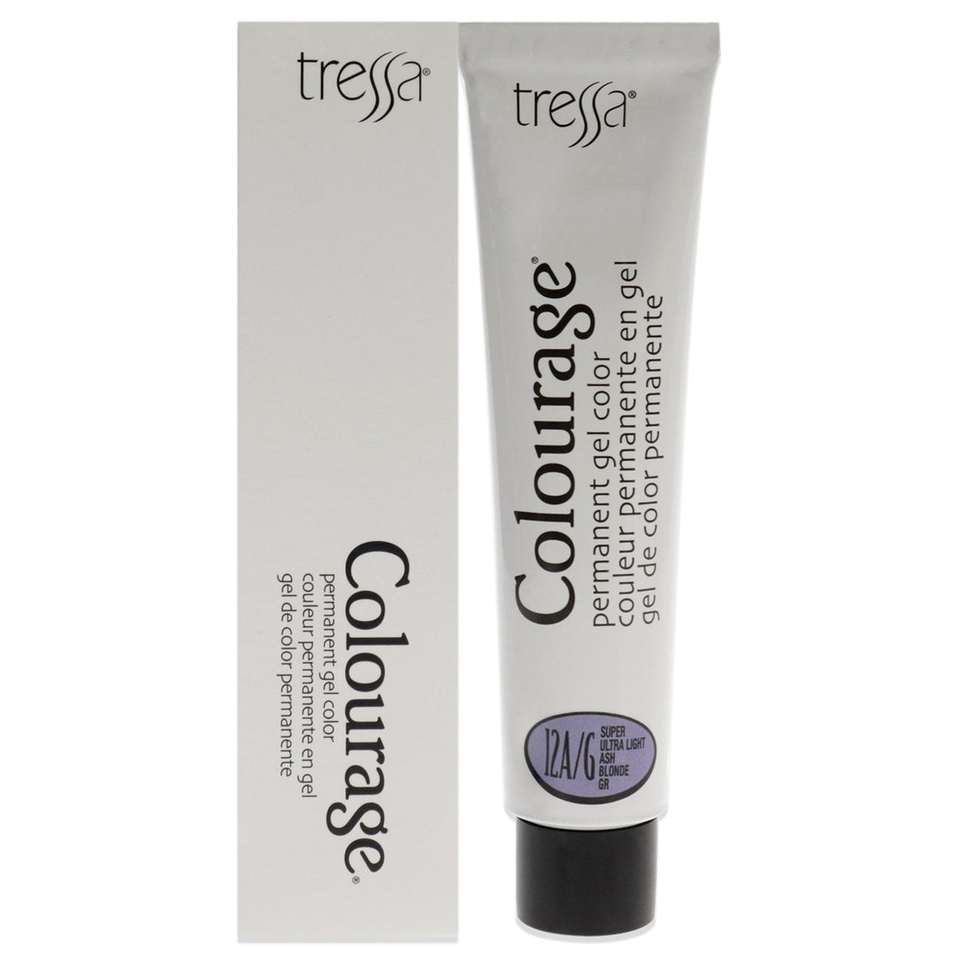 Colourage Permanent Gel Color - 12AG Super Ultra Light Ash Blonde by Tressa for Unisex - 2 oz Hair Color Image 1