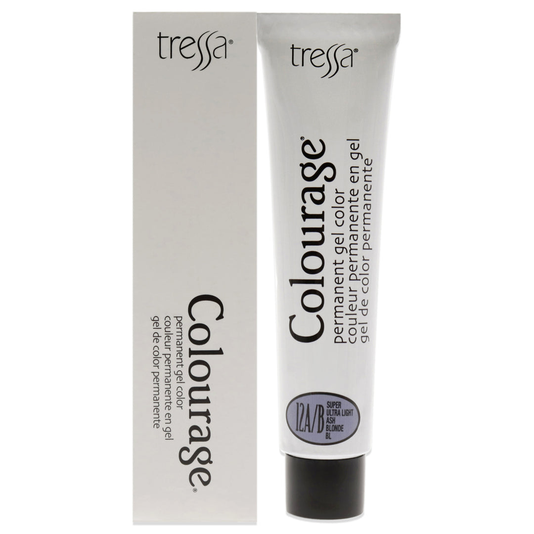 Colourage Permanent Gel Color - 12AB Super Ultra Light Ash Blonde by Tressa for Unisex - 2 oz Hair Color Image 1