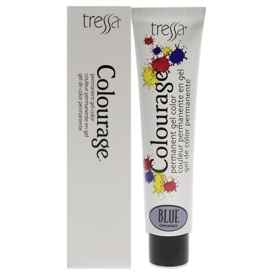 Colourage Permanent Gel Color - Blue Concentrate by Tressa for Unisex - 2 oz Hair Color Image 1