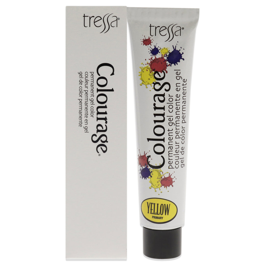 Colourage Permanent Gel Color - Yellow Concentrate by Tressa for Unisex - 2 oz Hair Color Image 1