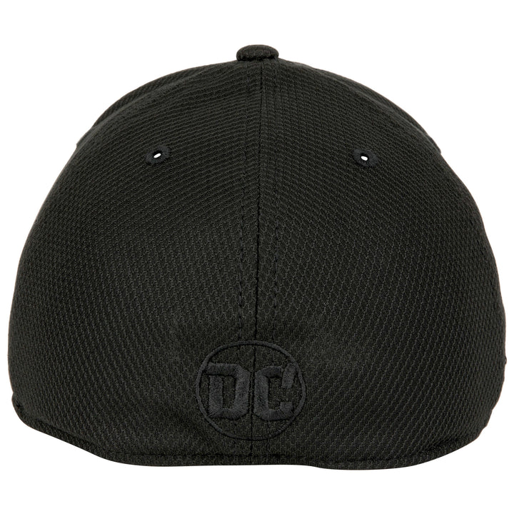 The Flash Logo Black on Black Colorway Era 39Thirty Fitted Hat Image 4