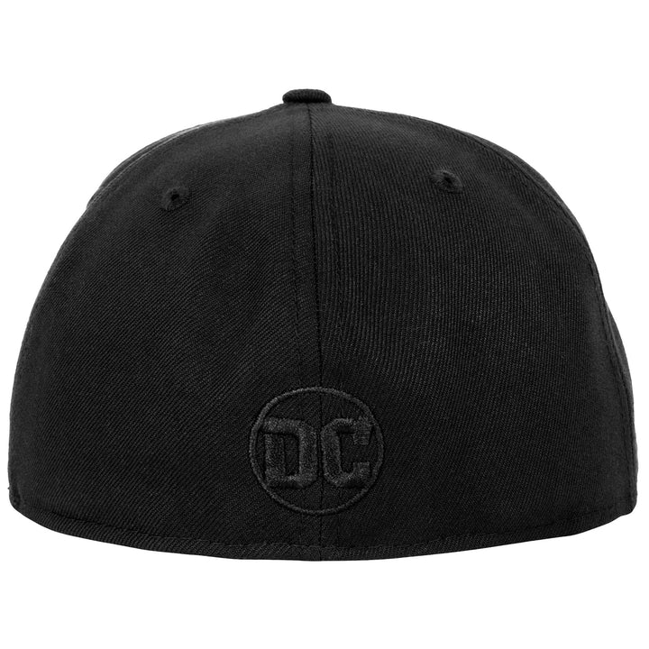 The Flash Logo Black on Black Era 59Fifty Fitted Hat Image 4