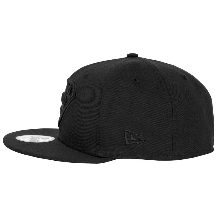 Superman Logo Black on Black Era 59Fifty Fitted Hat Image 3