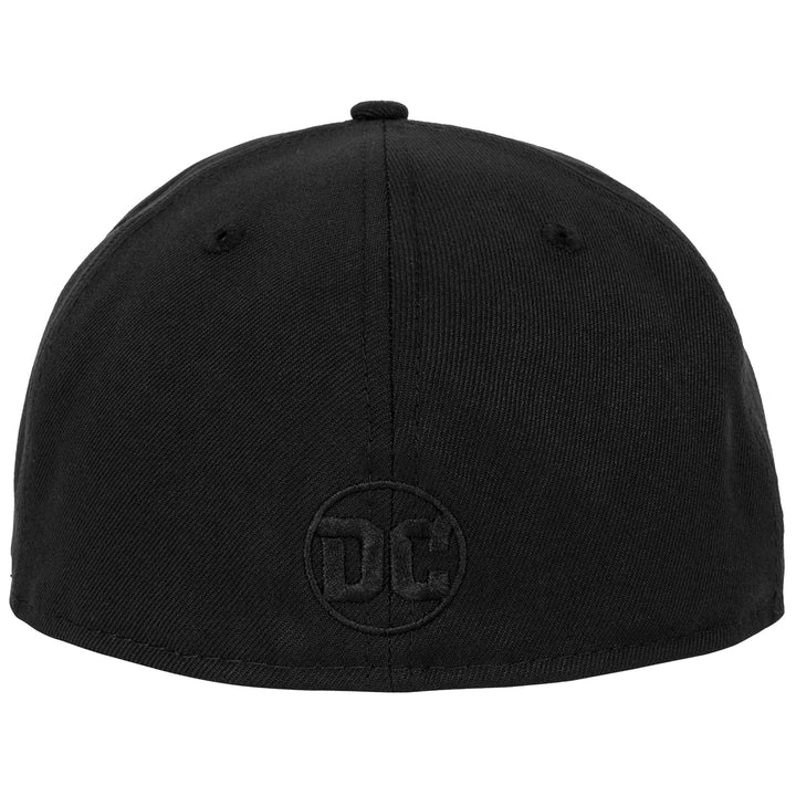 Superman Logo Black on Black Era 59Fifty Fitted Hat Image 4