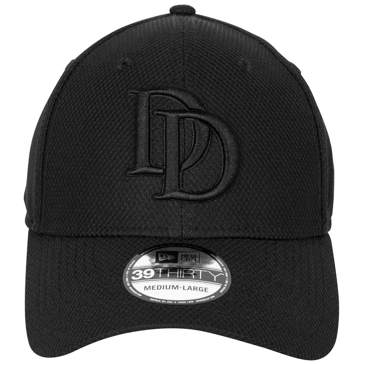 Daredevil Logo Black on Black Era 39Thirty Fitted Hat Image 2