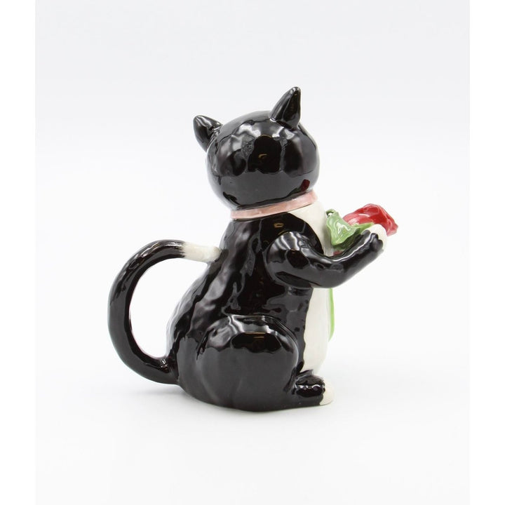 Ceramic Black Cat Teapot 11oz Gift for Cat Lovers Tea Image 4