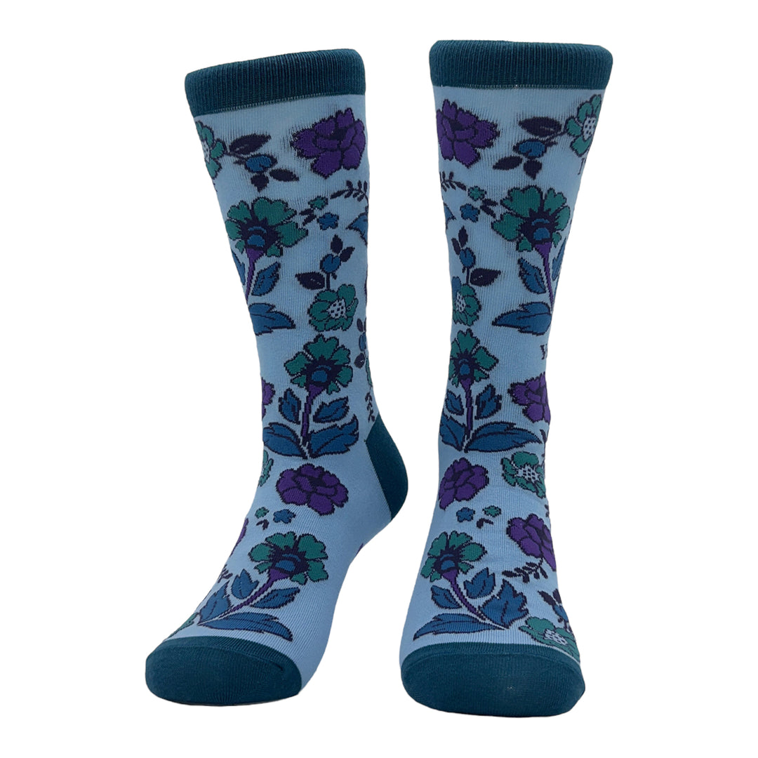 Womens Im Not Old Youre Old Socks Funny Grown Up Floral Pattern Joke Footwear Image 4