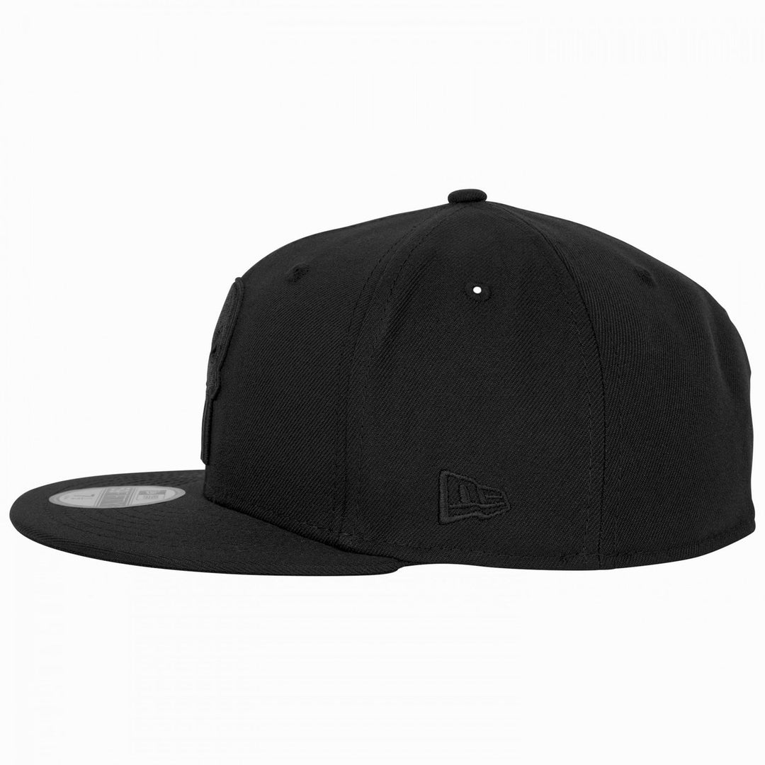 Punisher Logo Black on Black Era 59Fifty Fitted Hat Image 4