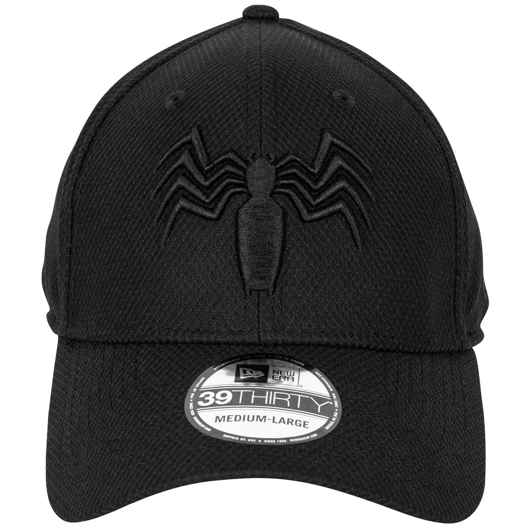 Venom Logo Black on Black Era 39Thirty Fitted Hat Image 2