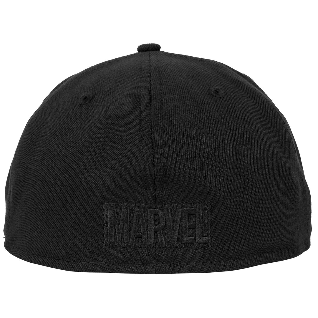 X-Men Logo Black on Black Era 59Fifty Fitted Hat Image 6