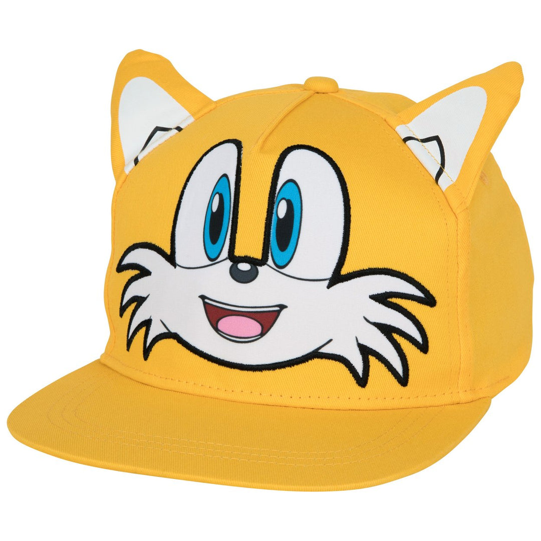 Sonic the Hedgehog Tails Big Face Youth Hat with Ears Image 1