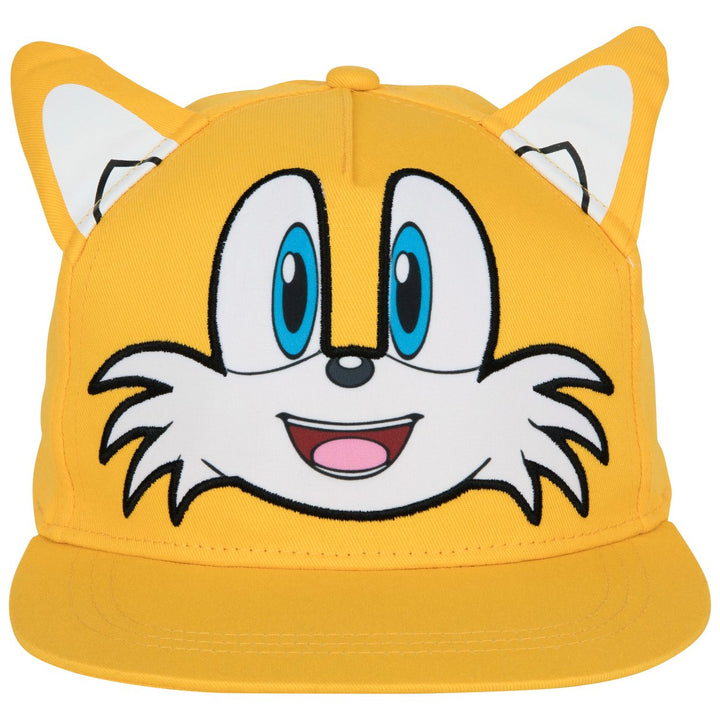 Sonic the Hedgehog Tails Big Face Youth Hat with Ears Image 2