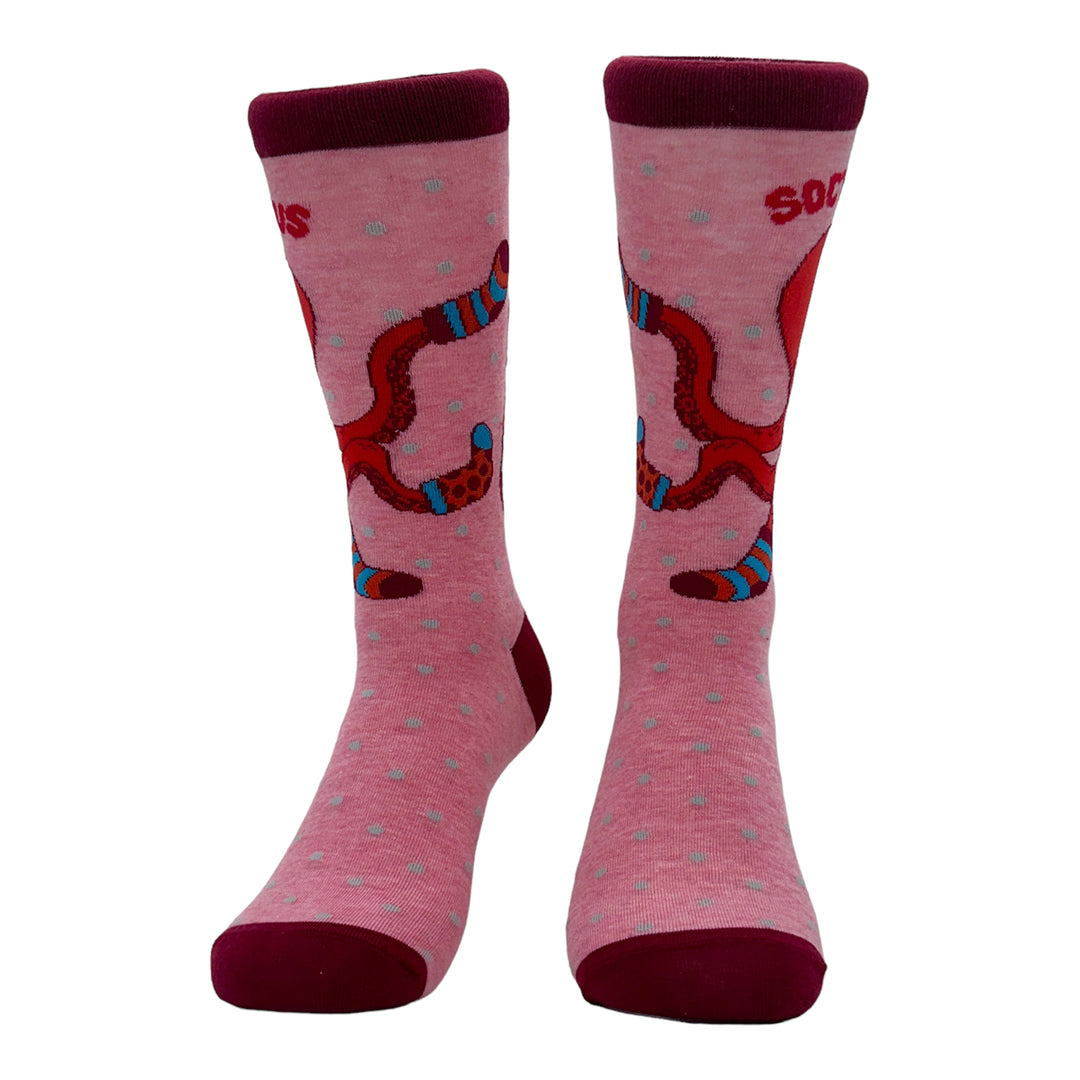 Women's Soctopus Socks Funny Deep Sea Octopus Joke Footwear Image 4