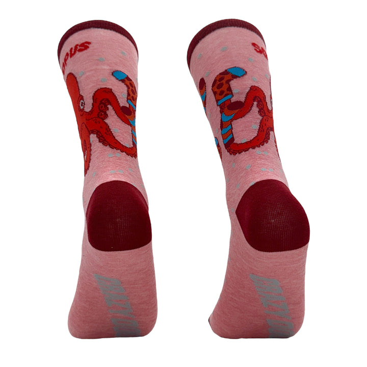 Womens Soctopus Socks Funny Deep Sea Octopus Joke Footwear Image 6