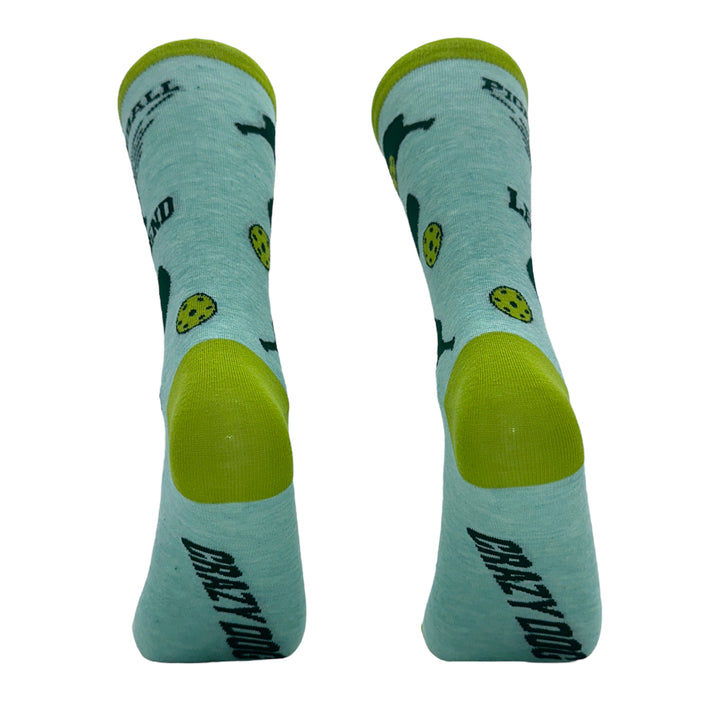 Womens Pickleball Legend Socks Funny Sarcastic Pickle Ball Lovers Paddle Joke Footwear Image 6