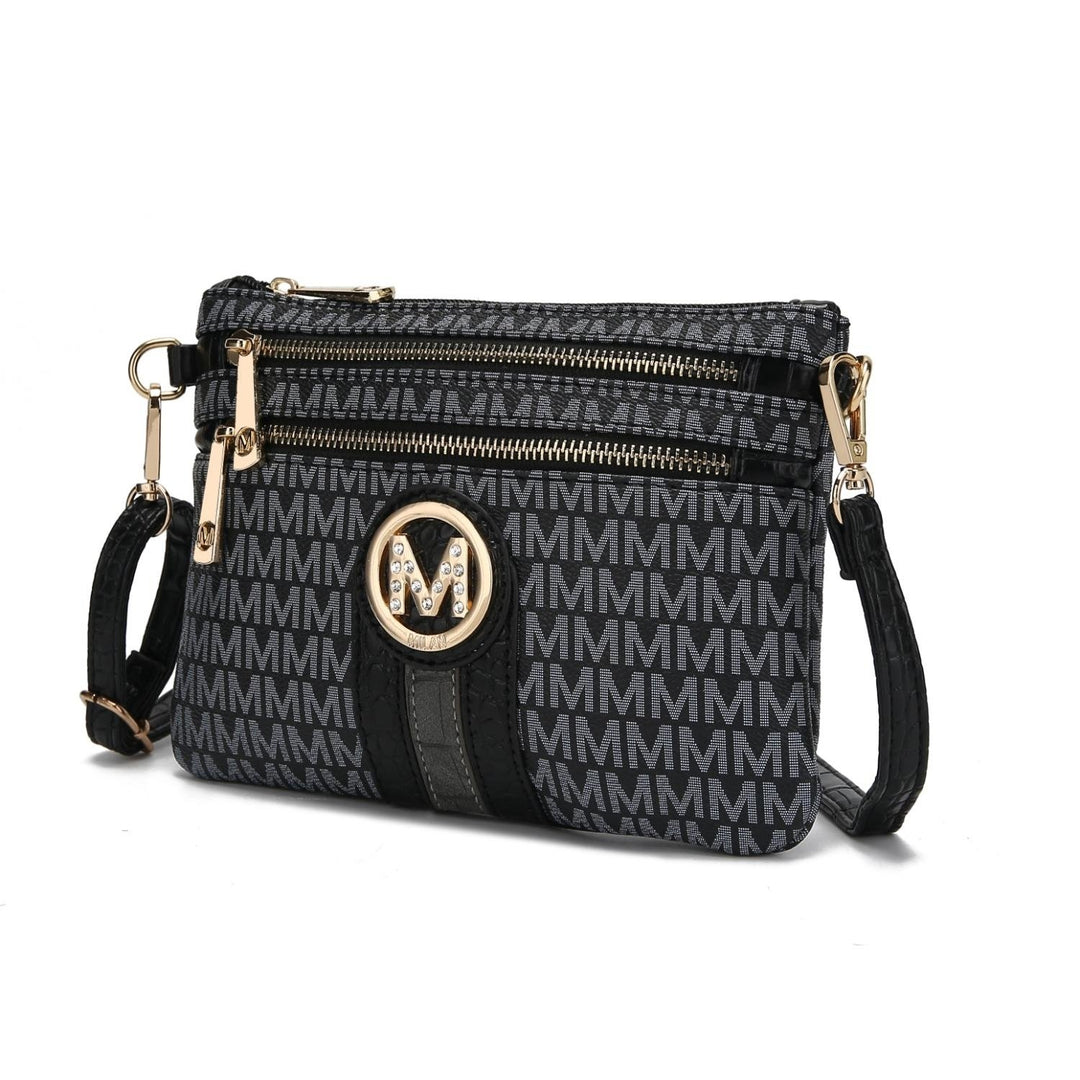 MKF Collection Tarren Shoulder Bag Multi-Functional Signature Crossbody Handbag Wristlet by Mia K. Image 1