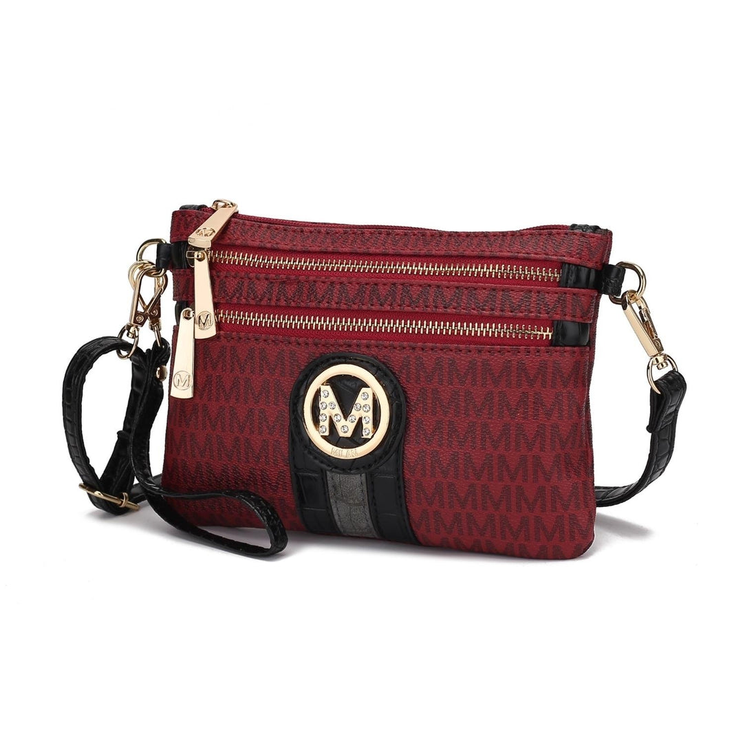 MKF Collection Tarren Shoulder Bag Multi-Functional Signature Crossbody Handbag Wristlet by Mia K. Image 4