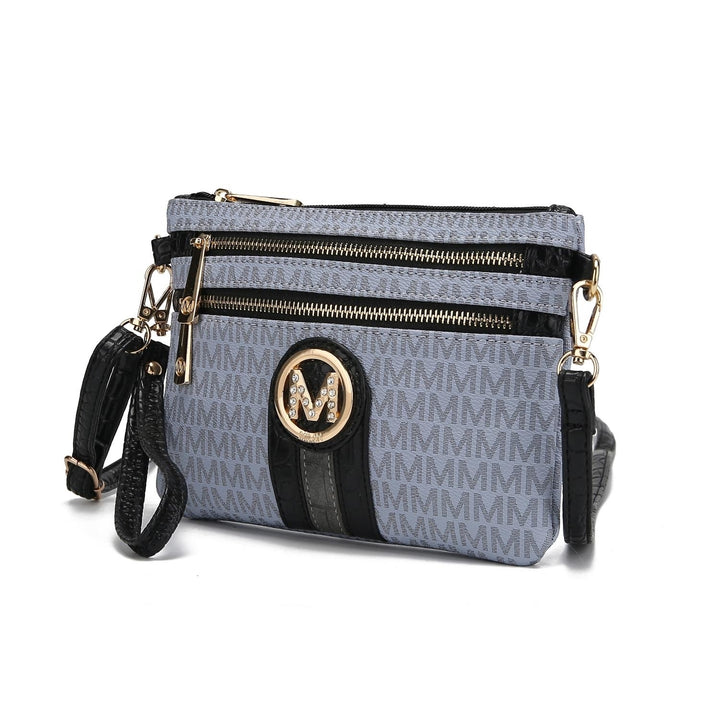 MKF Collection Tarren Shoulder Bag Multi-Functional Signature Crossbody Handbag Wristlet by Mia K. Image 6