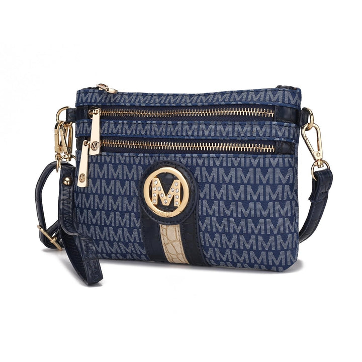 MKF Collection Tarren Shoulder Bag Multi-Functional Signature Crossbody Handbag Wristlet by Mia K. Image 7