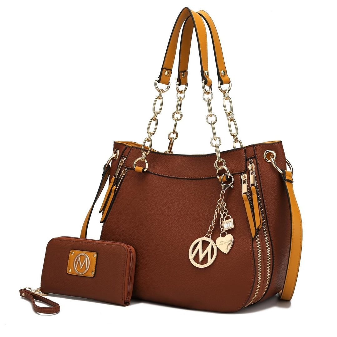 Lina Shoulder 2 Pcs Handbag with Wallet by Mia K. Image 1