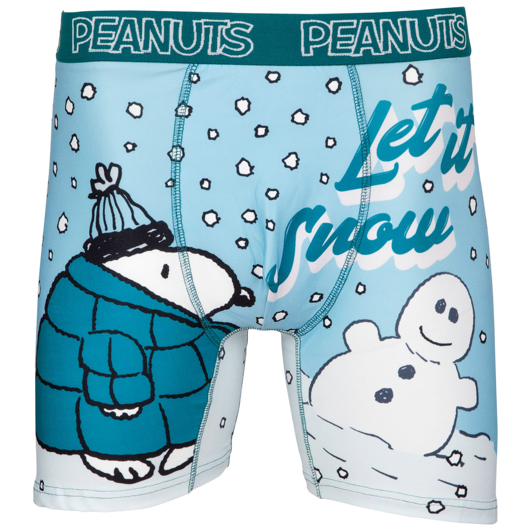 Peanuts Snoopy Let It Snow Boxer Briefs Image 1