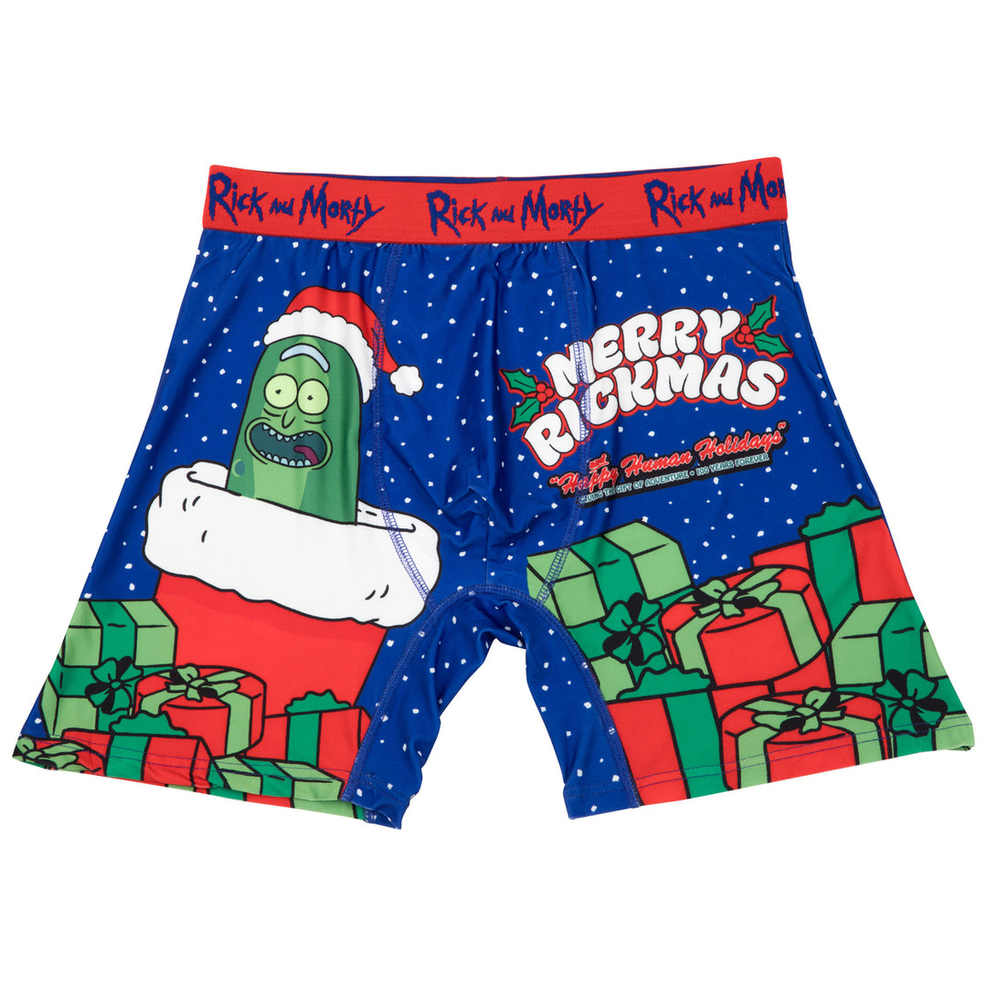 Rick And Morty Merry Pickle Rickmas Boxer Briefs Image 4