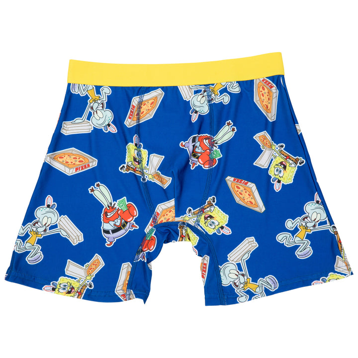 SpongeBob SquarePants Krusty Krab Pizza Boxer Briefs in Pizza Box Image 4