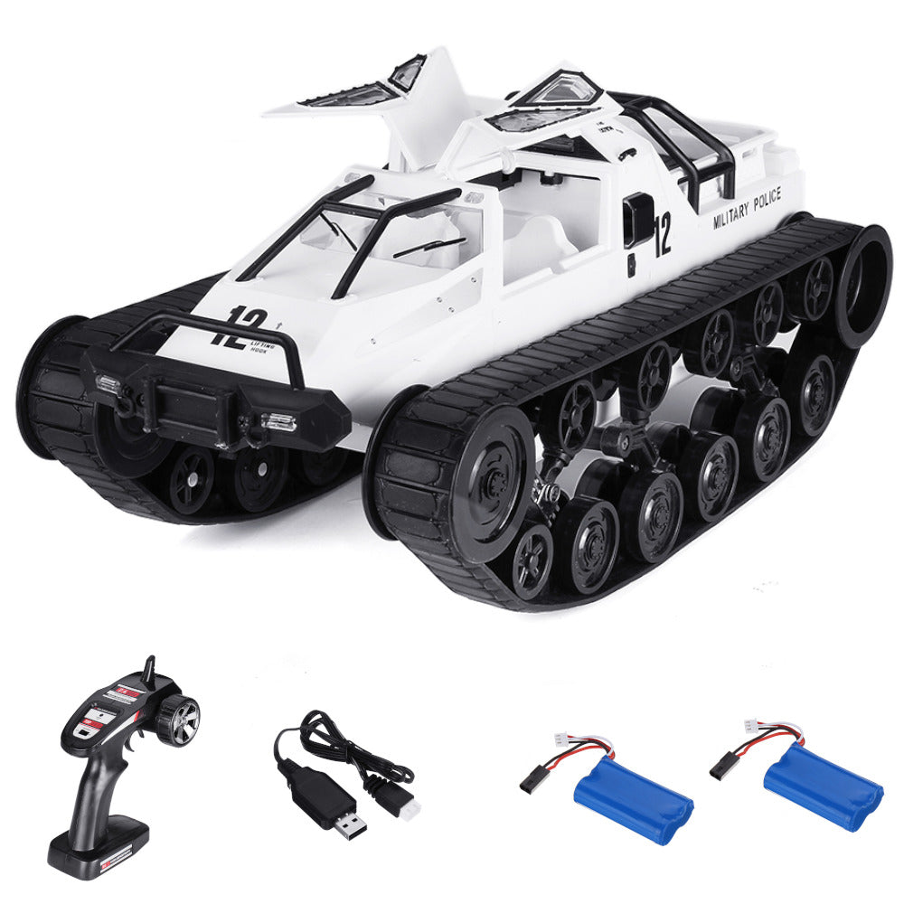 1,12 Drift RC Tank Car RTR with Two Batteries with LED Lights 2.4G High Speed Full Proportional Control RC Vehicle Image 2
