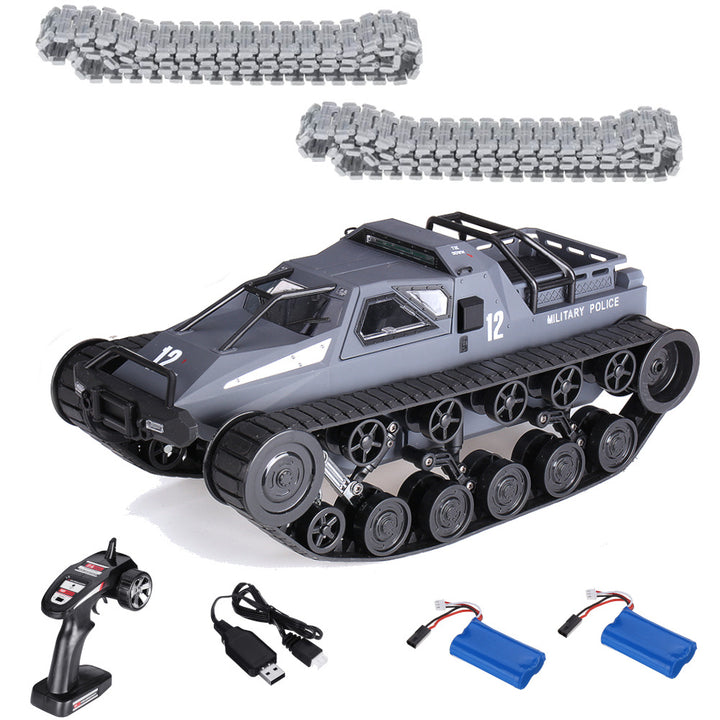 1,12 Drift RC Tank Car RTR with Two Batteries with LED Lights 2.4G High Speed Full Proportional Control RC Vehicle Image 4