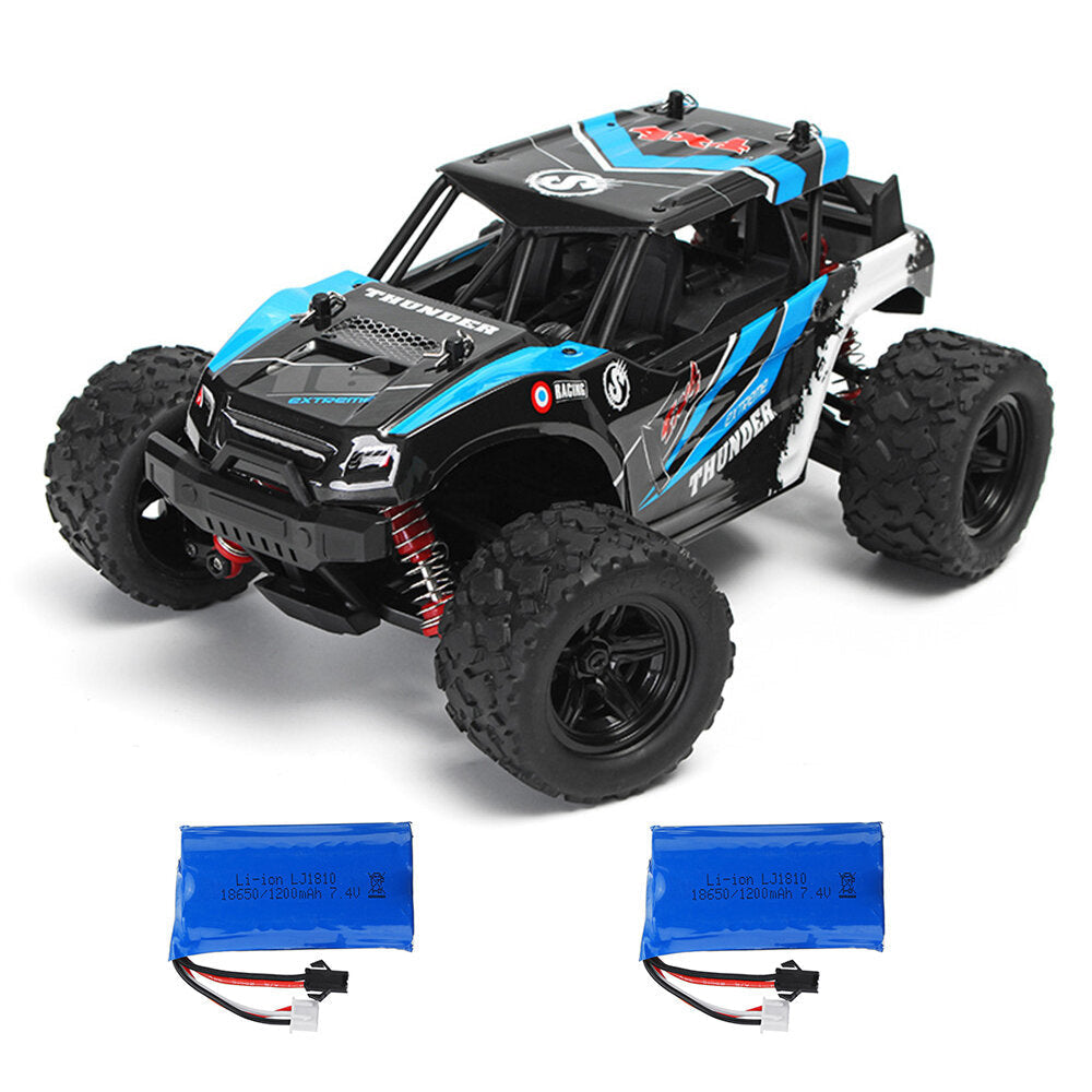 1,18 35km,h 2.4G 4CH 4WD High Speed Climber Crawler RC Car Toys Two Battery Image 9