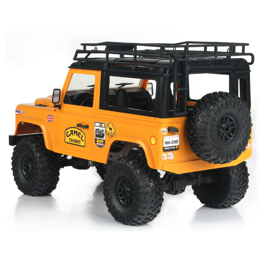 1,12 2.4G 4WD RC Car wFront LED Light 2 Body Shell Roof Rack Crawler Off-Road Truck RTR Toy Image 3