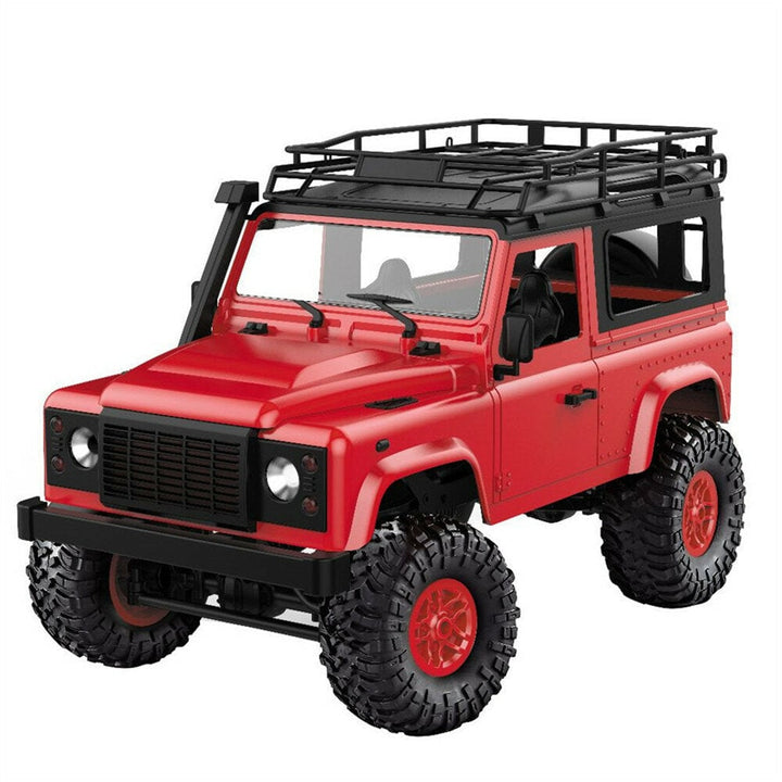 1,12 2.4G 4WD RC Car w Front LED Light 2 Body Shell Roof Rack Crawler Off-Road Truck RTR Toy Image 1