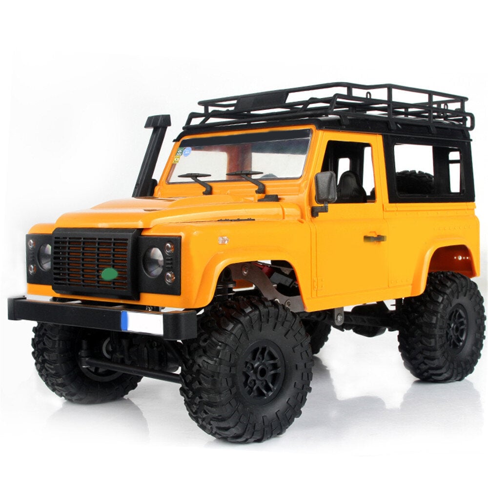 1,12 2.4G 4WD RC Car w Front LED Light 2 Body Shell Roof Rack Crawler Off-Road Truck RTR Toy Image 1