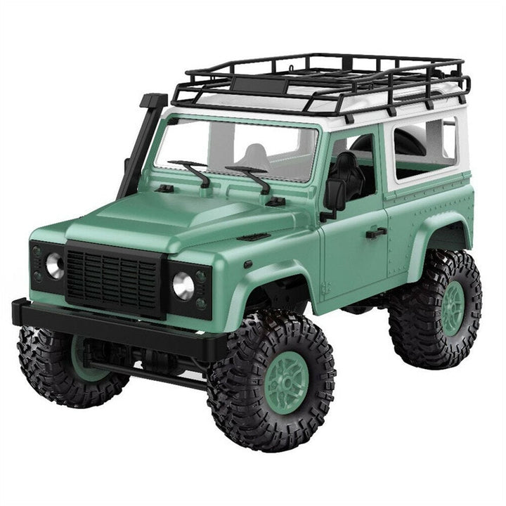 1,12 2.4G 4WD RC Car w Front LED Light 2 Body Shell Roof Rack Crawler Off-Road Truck RTR Toy Image 1