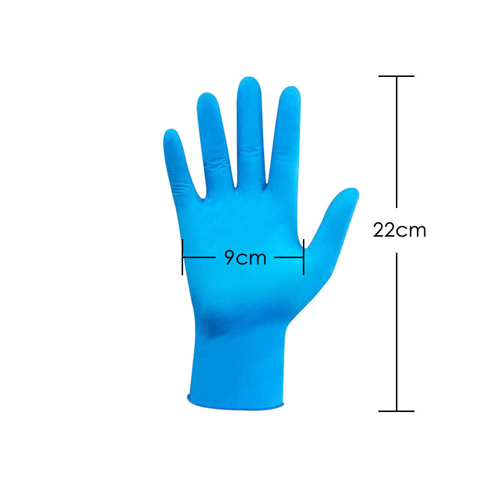 100PCS/Set Blue Medical Gloves Latex Gloves Waterproof Nitrile Gloves Disposable Glove Rubber Gloves Kitchen Cooking Image 4