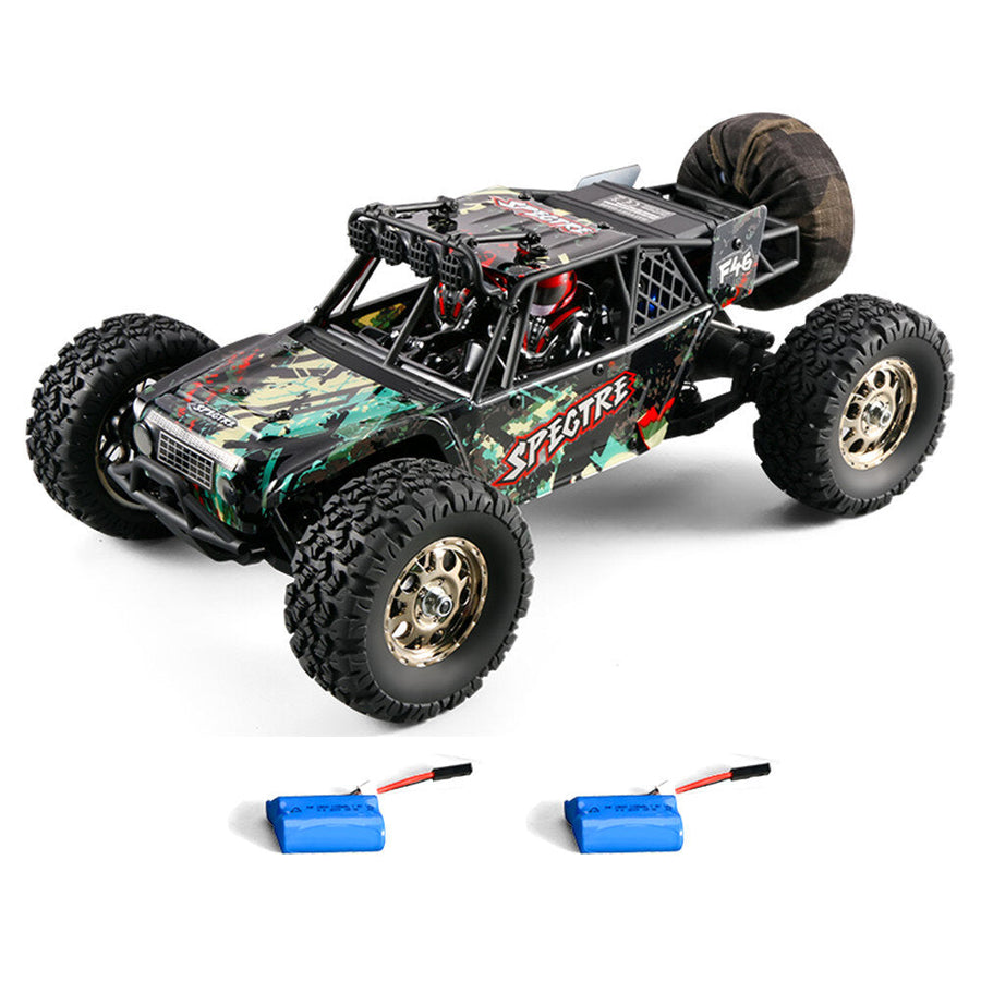 1,14 4WD 2.4G RC Car Off Road Desert Truck Brushed Vehicle Models Full Proportional Control Two Battery Image 1