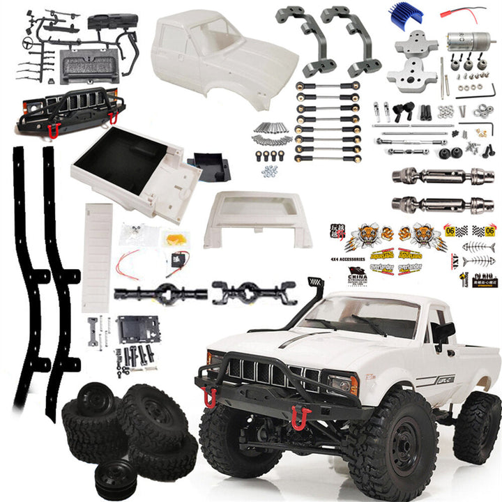 1,16 2.4G 4WD DIY RC Car Vehicles Kit Full Scale Climbing Rock Crawler without Electronic Parts Image 1