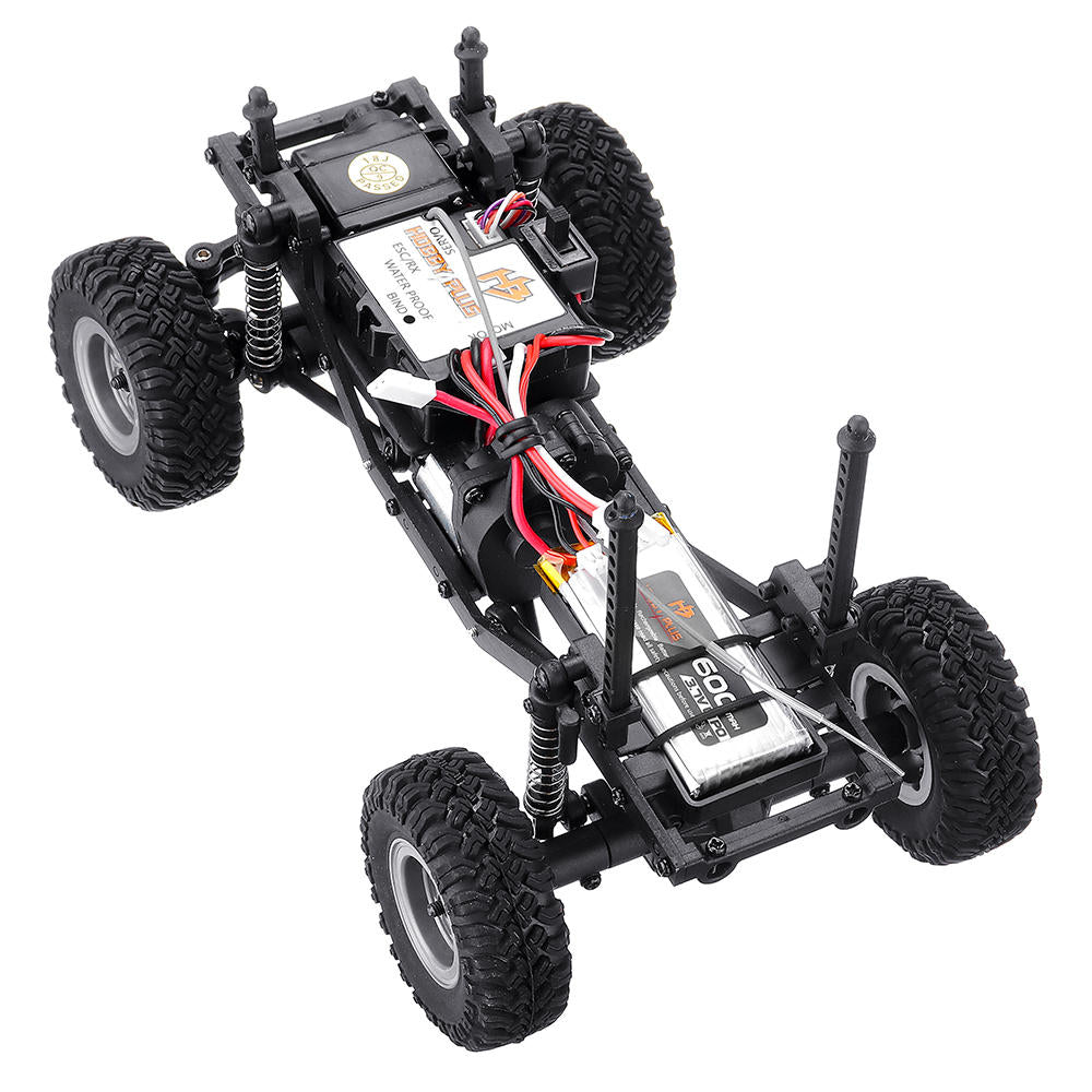 1,24 Mini RC Car Crawler with Two Batteries 4WD 2.4G Waterproof RC Vehicle Model RTR Image 3