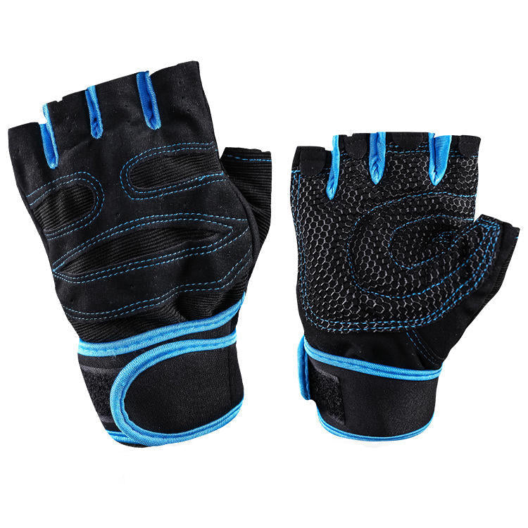 1 Pair Neoprene Sports Weight Lifting Gloves Anti-slip Half Fingers Fitness Exercise Glove Image 1